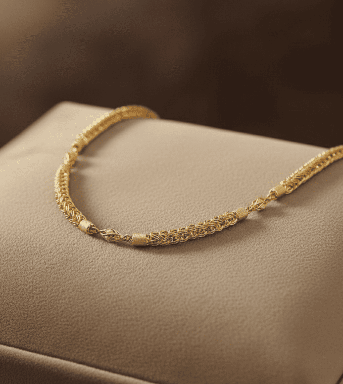 24K Gold plate chain with little pendent - 24k Gold Plated 1 Gram Gold Jewelry | The Jewellery Vault