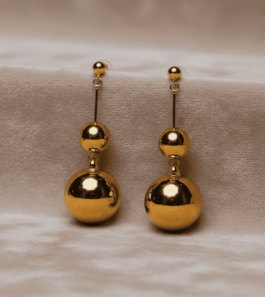 Drop Design Hanging - 24k Gold Plated Earing | The Jewellery Vault