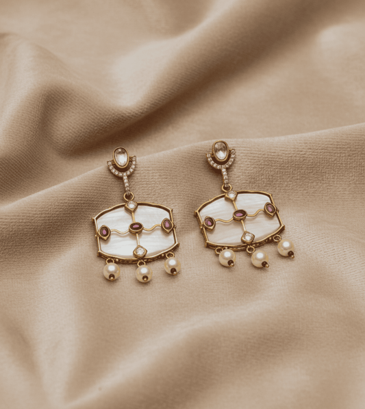 Unique Design Hanging - 24k Gold Plated Earing | The Jewellery Vault