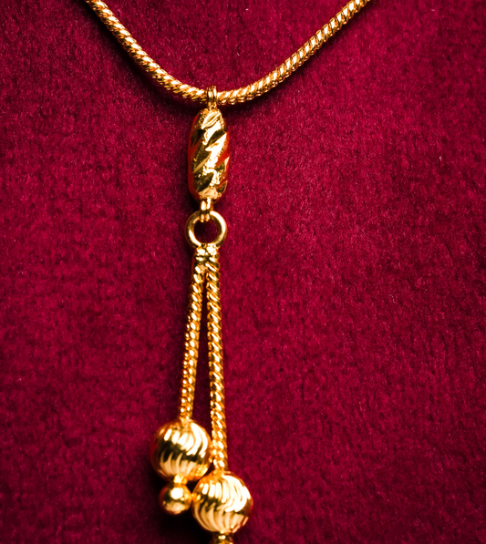 24K Gold plated T-shape loves women chain - 24k Gold Plated T-shape chain | The Jewellery Vault