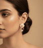 Luxury Glacier Design Earings - 24k Gold Plated Earing | The Jewellery Vault