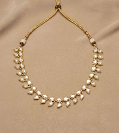 Pure Glow Diamond Zirconia Necklace Set - 24k Gold Plated Earing | The Jewellery Vault