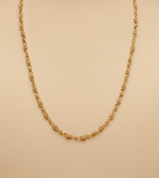 24Kt Gold Plated Traditional Design Chain - 24k Gold Plated Designer Jewellery | The Jewellery Vault