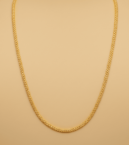 24Kt Gold Plated Traditional Simple Chain - 24k Gold Plated Designer Jewellery | The Jewellery Vault
