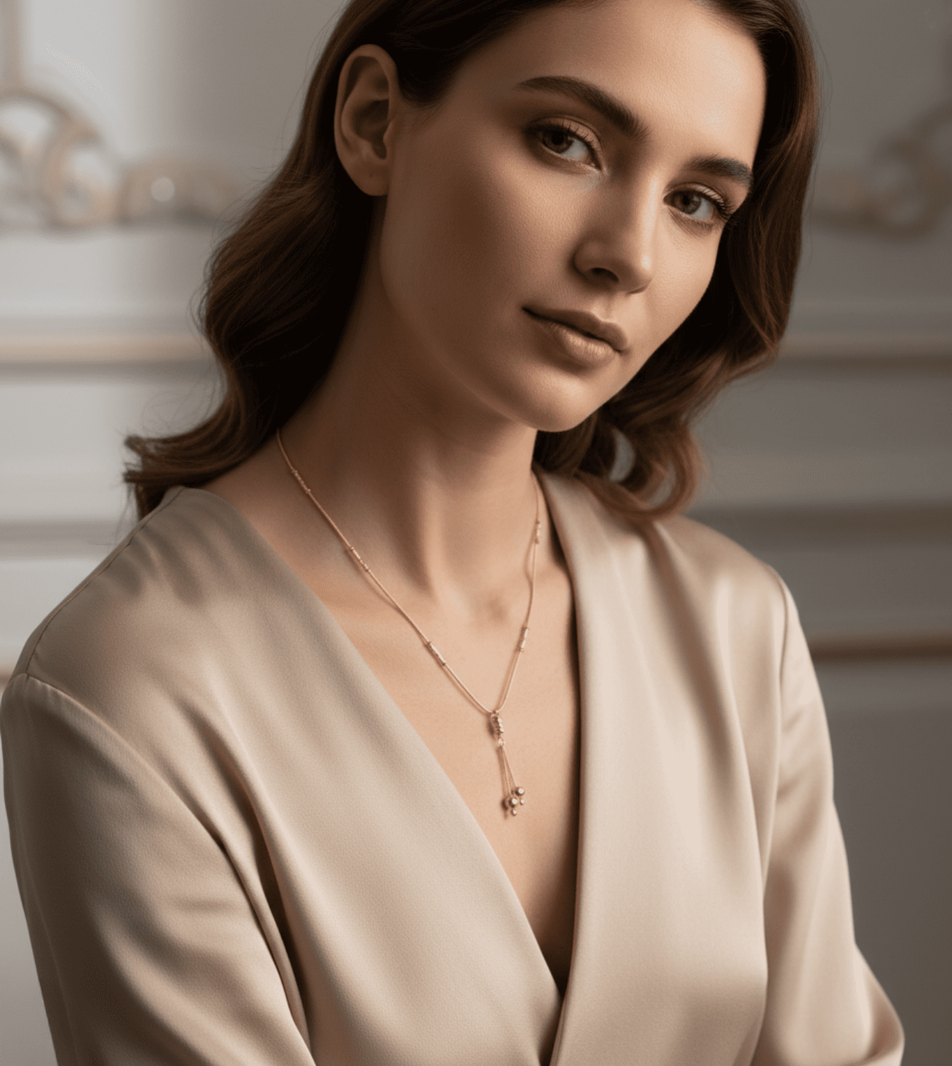 24K Gold plated T-shape loves women chain - 24k Gold Plated T-shape chain | The Jewellery Vault