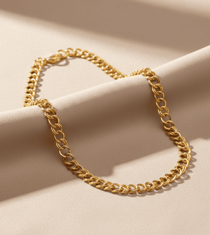 24Kt Gold Plated Heavy Divider Mens Chain - 24k Gold Plated Designer Jewellery | The Jewellery Vault
