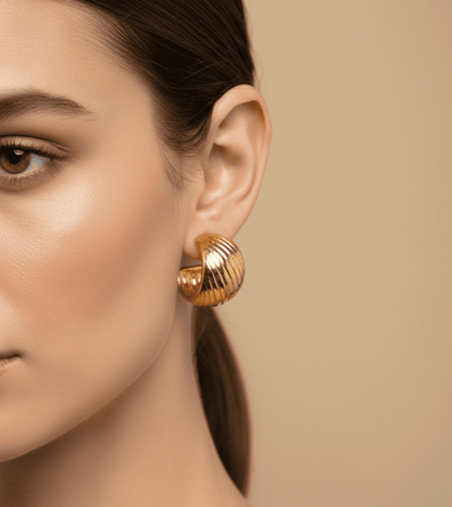 Latest Circle Design Tops - 24k Gold Plated Earing | The Jewellery Vault