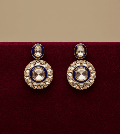 Round Design Tops TJV - 24k Gold Plated Earing | The Jewellery Vault