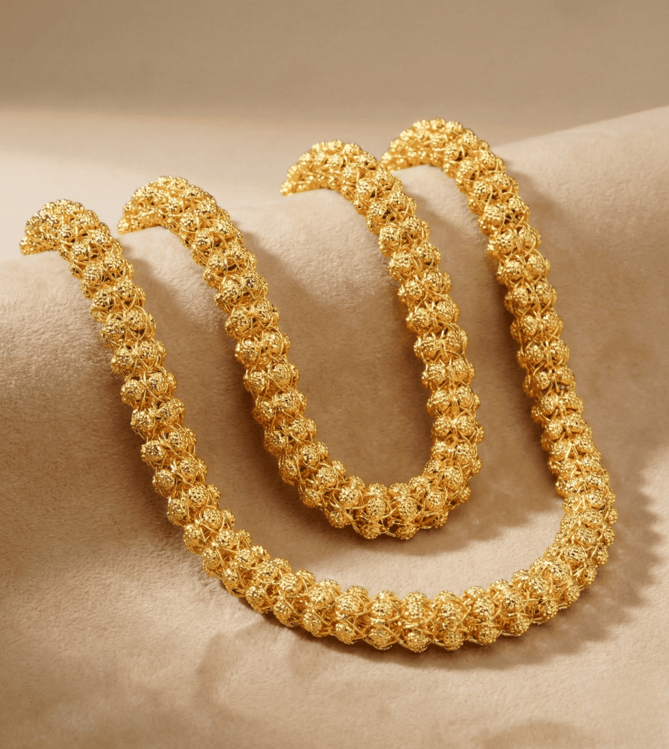24Kt Gold Plated Heavy Chunky Mens Chain - 24k Gold Plated Designer Jewellery | The Jewellery Vault
