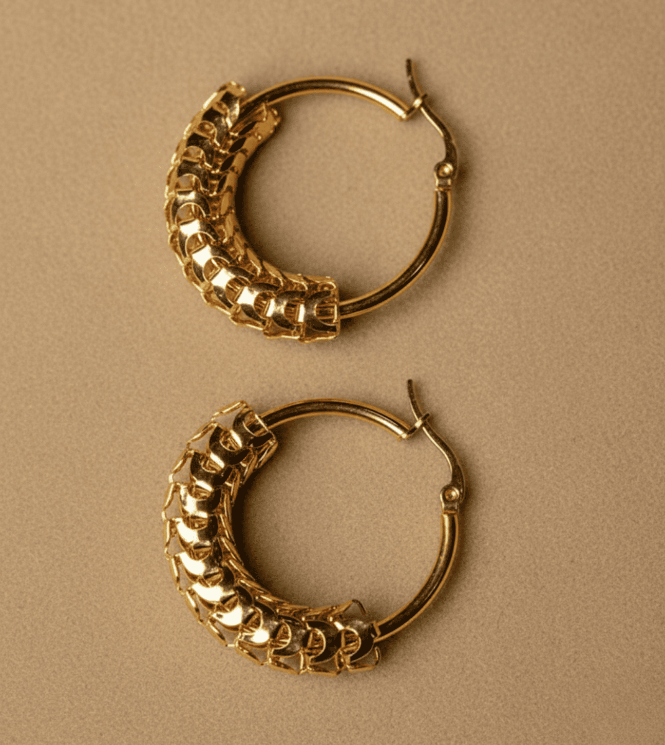 Ripple Design Earings - 24k Gold Plated Earing | The Jewellery Vault