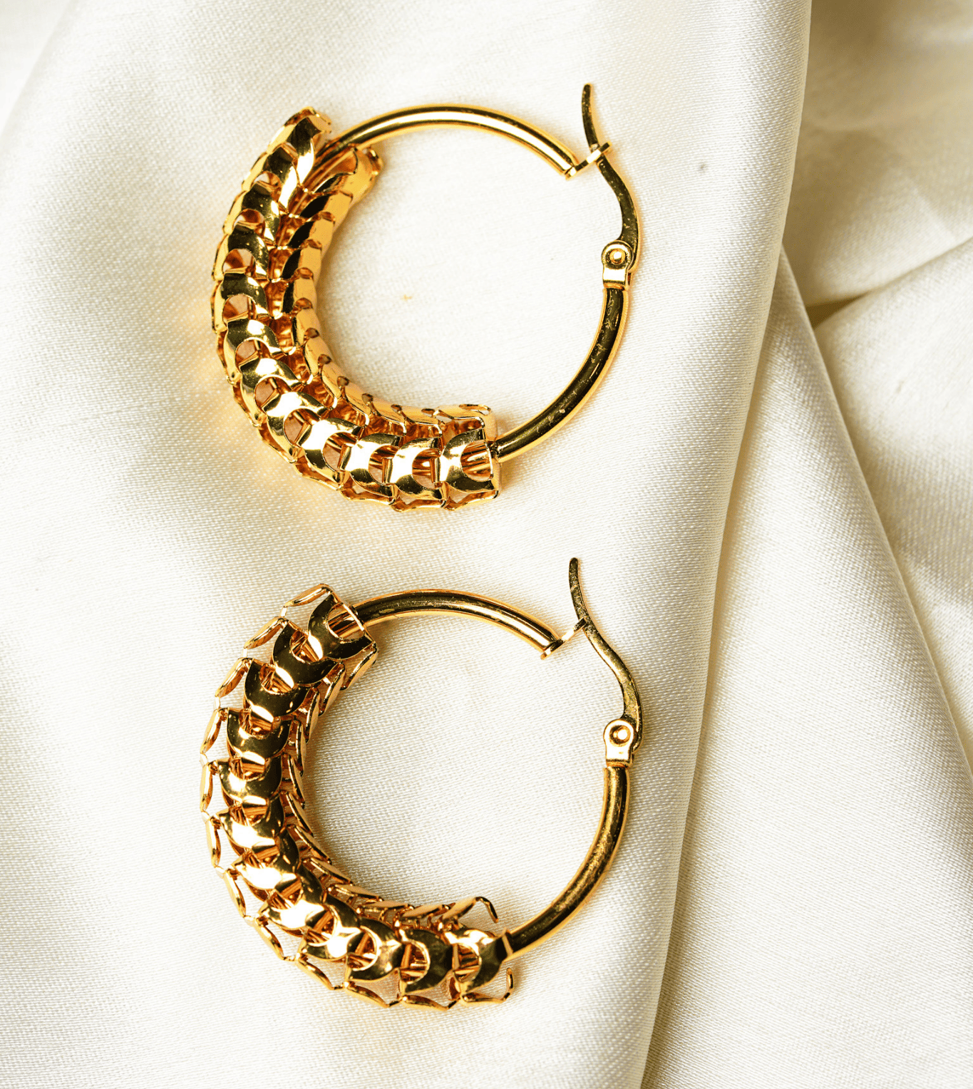 Ripple Design Earings - 24k Gold Plated Earing | The Jewellery Vault