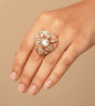 Leaf Designable Women Ring - 24k Gold Plated Women Ring | The Jewellery Vault