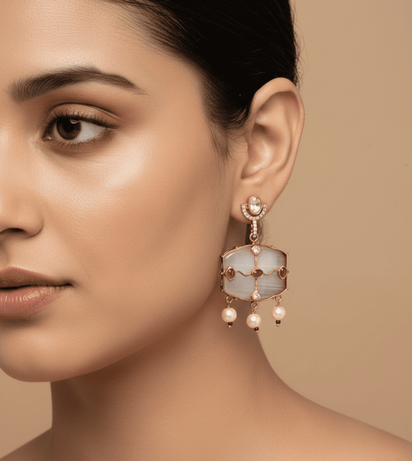 Unique Design Hanging - 24k Gold Plated Earing | The Jewellery Vault