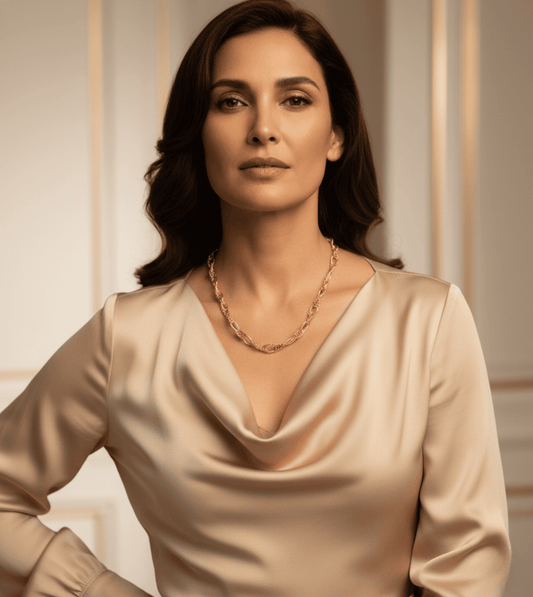 24Kt Gold Plated Snake Design Ladies Chain - 24k Gold Plated Designer Jewellery | The Jewellery Vault