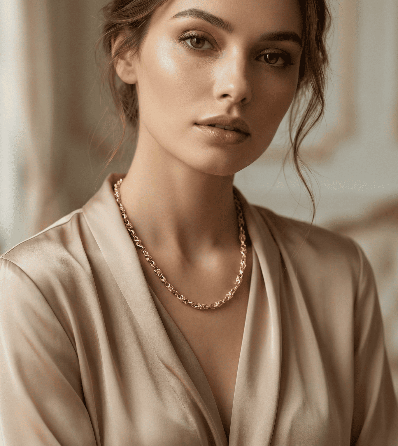 24Kt Gold Look Partywear Women Chain - 24k Gold Plated Designer Jewellery | The Jewellery Vault