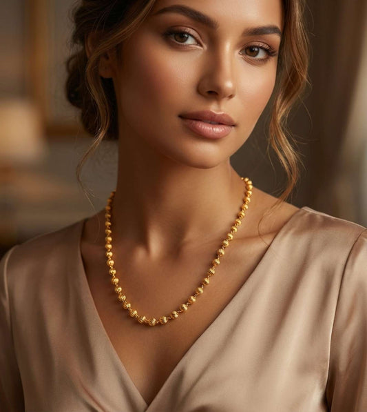 24 karat gold Matarmala Women Chain - 24k Gold Plated Designer Jewellery | The Jewellery Vault