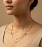 24Kt Gold Plated Pearl Designer Women Chain - 24k Gold Plated 1 Gram Gold Jewelry | The Jewellery Vault